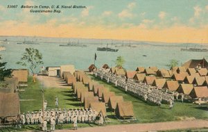 Matrosen im Lager, US-Marinestation, Guantanamo Bay, um 1911