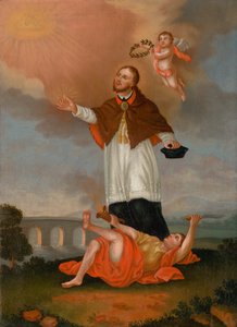 Heiliger Johannes von Nepomuk, von Engeln verherrlicht von Unbekannt