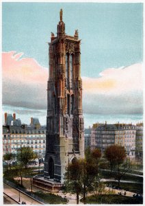 Saint-Jacques-Turm, Paris, um 1900