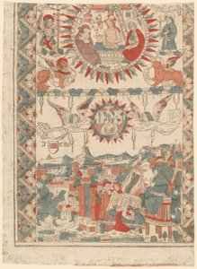 Heiliger Bonaventura kommt an und predigt in Lyon, 1480-1490