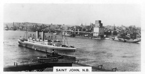 Saint John Harbour, New Brunswick, Kanada, ca. 1920er