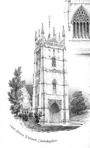 St. Peters Kirche, Wisbeach, Cambridgeshire, um 1850er