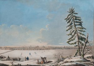 Sankt Petersburg: Blick über den Fluss Newa, Anfang 1800er