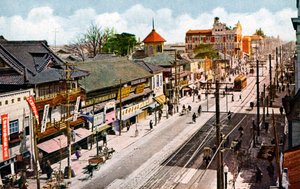 Sakaemachi-Straße, Nagoya, Japan, 20. Jahrhundert von Unbekannt