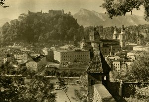 Salzburg vom Kapuzinerberg, Österreich, um 1935 von Unbekannt