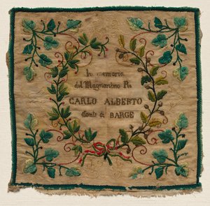 Stickmustertuch, 1800er Jahre von Unbekannt