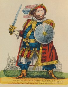 Samuel Phelps, 1804-1878 als Falstaff