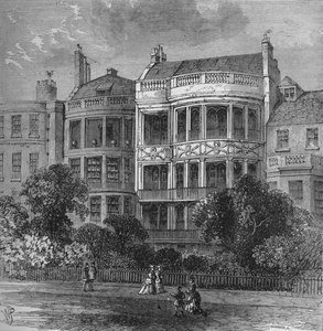 Haus von Samuel Rogers, Vorderseite Green Park, Westminster, London, ca. 1854, 1878