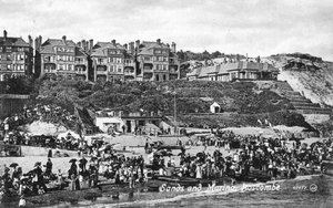 Strand und Marina, Boscombe, Bournemouth, Dorset, frühes 20. Jahrhundert von Unbekannt