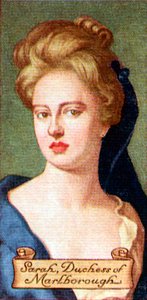 Sarah, Herzogin von Marlborough, aus einer Serie von Zigarettenkarten, 1935 von Unbekannt