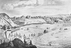 Scarborough Sands im Jahr 1735, um 1735, 1904