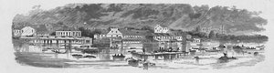 Szene in Baton Rouge während der Überschwemmungen von 1874, 1883