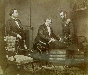 Szene aus Aleksandr Griboyedovs Stück Woe from Wit, Maly Theater, Moskau, Russland, 1850 von Unbekannt