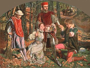Szene aus Die zwei Herren aus Verona, 1851, ca. 1902