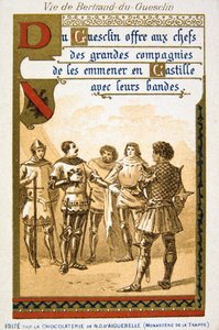 Szene aus dem Leben von Bertrand du Guesclin, 19. Jahrhundert