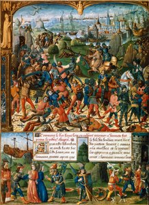 Szenen aus dem Siebten Kreuzzug, 1248-1254, 15. Jahrhundert