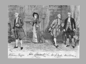 School for Scandal Stück im Vaudeville Theatre, 1882