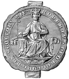 Siegel von Robert the Bruce, König von Schottland, 14. Jahrhundert 1892