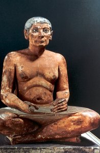 Sitzender Schreiber, altägyptisch, 5. Dynastie, 2498-2345 v. Chr.