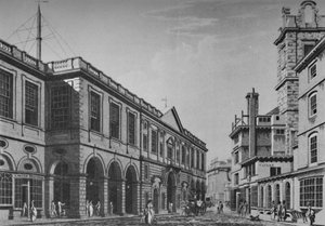 Zweite Royal Exchange, Nordfront, 1798. Zeigt das Äußere der Lloyds-Räume, 1928