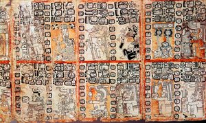 Abschnitt aus dem Maya Troano Codex, 15. Jahrhundert von Unbekannt