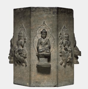 Abschnitt einer Dharani-Säule, Tang-Dynastie 618-907 von Unbekannt