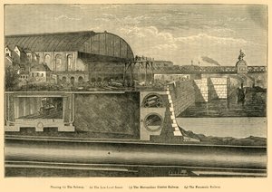 Abschnitt des Themse-Ufers, 1867, um 1876