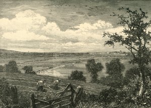 Sedgemoor, von Middlezoy, 1898