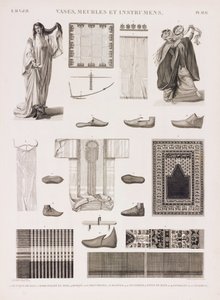 Serie von Illustrationen traditioneller Kleidung