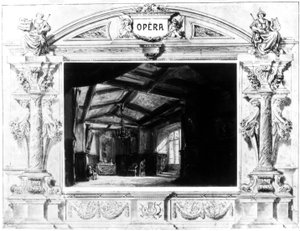 Bühnenbild für Mozarts Don Giovanni, 1875 von Unbekannt