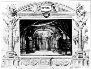 Bühnenbild für Mozarts Don Giovanni, 1875 von Unbekannt