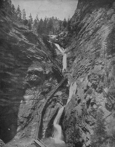 Seven Falls, Cheyenne Canon, Colorado, ca. 1897