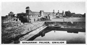 Shajahani-Palast, Gwalior, Indien, um 1925