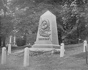 Sheridans Grab, Nationalfriedhof, Washington, D.C., ca. 1897