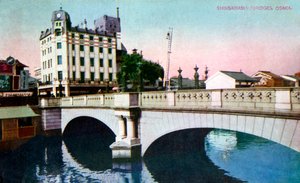 Shinsaibashi-Brücke, Osaka, Japan, 20. Jahrhundert