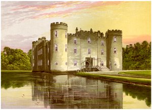 Shirburn Castle, Oxfordshire, Wohnsitz des Earl of Macclesfield, um 1880