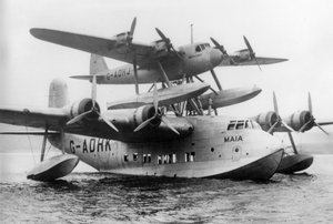 Shorts Wasserflugzeug, Dundee nach Südafrika, 6. Oktober 1938