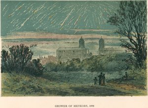 Meteorenschauer Leoniden über Greenwich, London, 1866, 1884 von Unbekannt