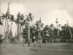 Schreine an der Shwe Dagon Pagode, Rangun