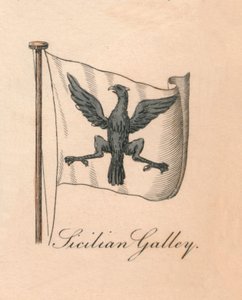 Sizilianische Galeere, 1838 von Unbekannt
