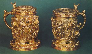 Silbervergoldete Krüge, ca. 1661