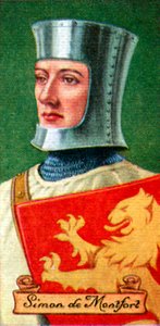 Simon de Montfort, aus einer Serie von Zigarettenkarten, 1935 von Unbekannt