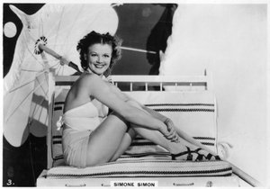 Simone Simon, französische Filmschauspielerin, ca. 1938