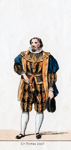 Sir Thomas Lovell, Kostümentwurf für Shakespeares Stück, Heinrich VIII, 19. Jahrhundert