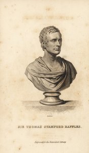 Sir Thomas Stamford Raffles, britischer Staatsmann, Schriftsteller und Naturforscher von Unbekannt