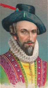 Sir Walter Raleigh, englischer Schriftsteller, Dichter, Höfling, Abenteurer und Entdecker, 1924 von Unbekannt