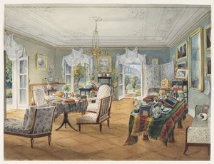 Wohnzimmer in einem Landgut
