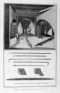 Eisenschmelzofen, Roheisenform, 1751-1777