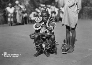 Schlangenbeschwörer, Sierra Leone, 20. Jahrhundert