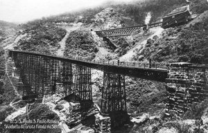 São Paulo Eisenbahn, Brasilien, frühes 20. Jahrhundert